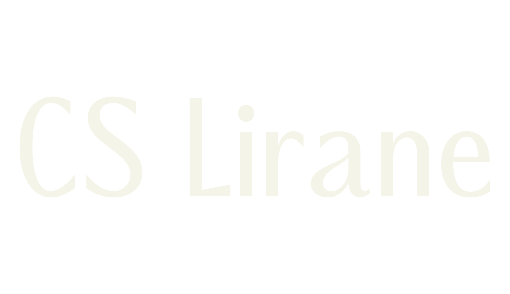 CS Lirane, modern font preview
