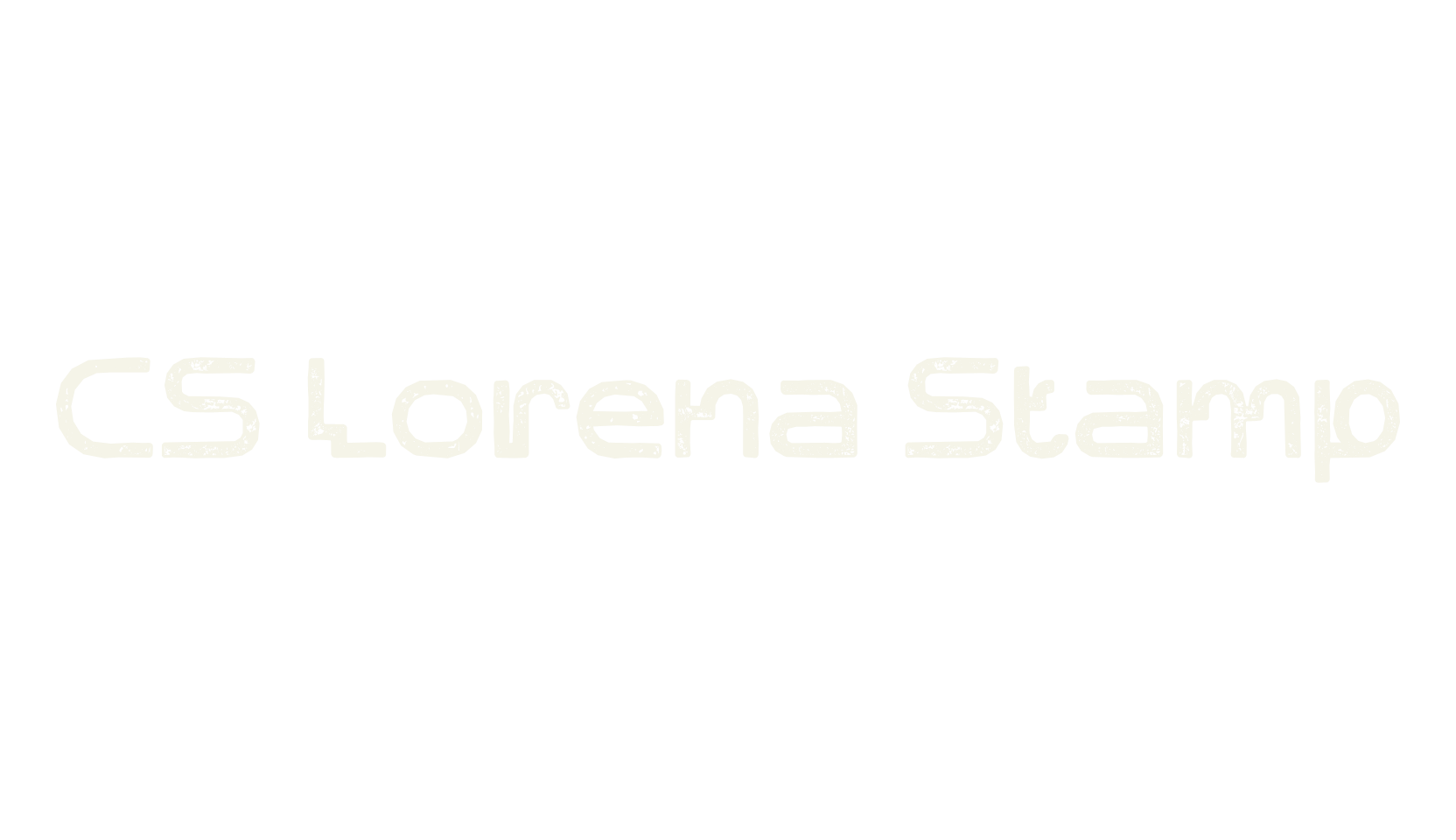 CS Lorena Stamp, display market font preview