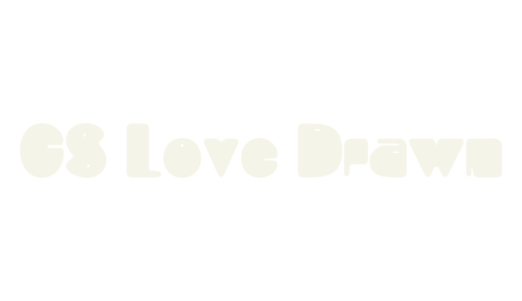 CS Love Drawn, bold font preview