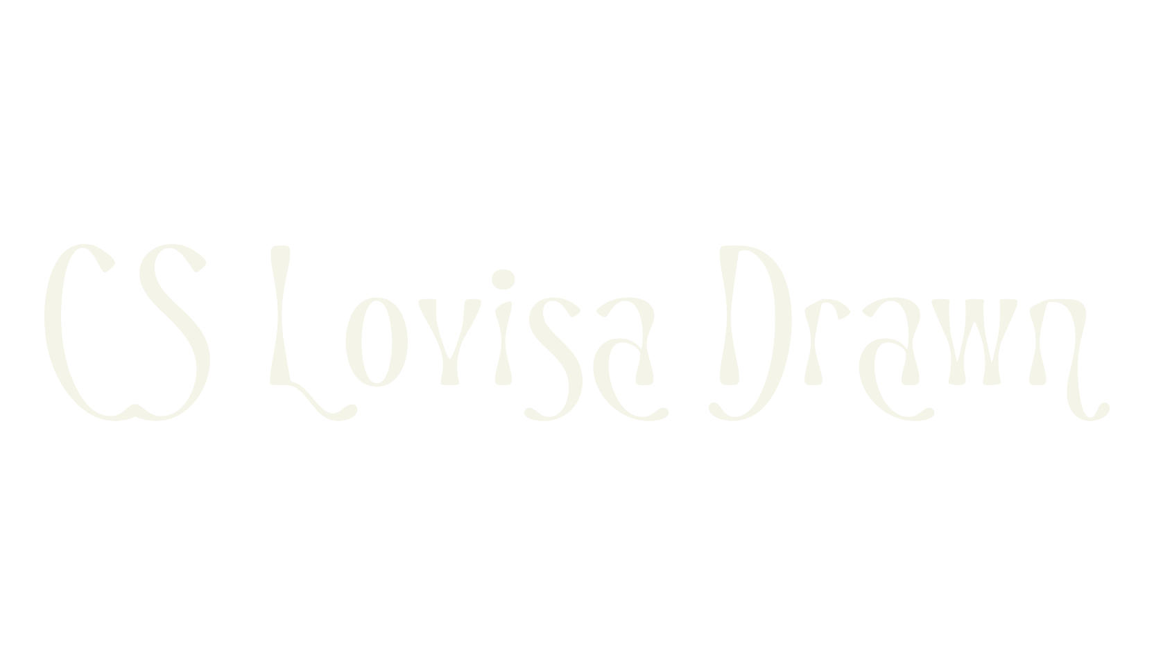 CS Lovisa Drawn, fantasy font preview
