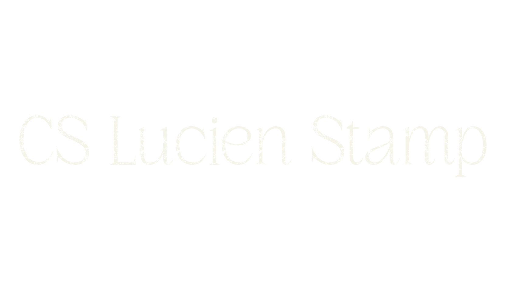 CS Lucien Stamp, display market font preview