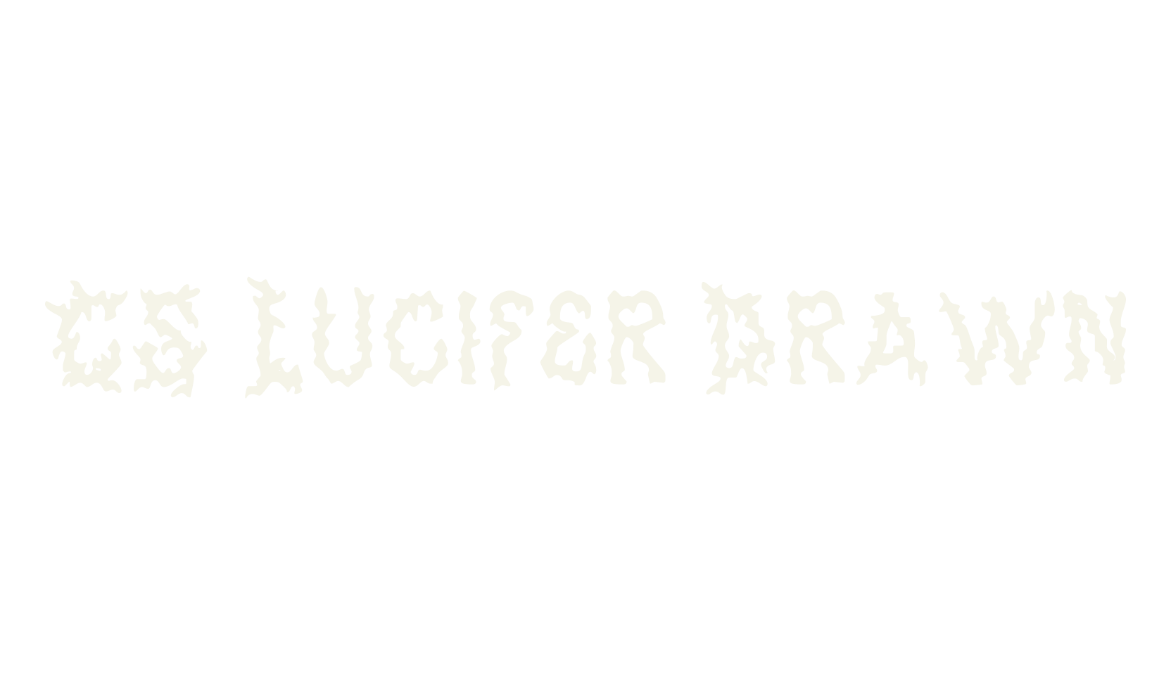 CS Lucifer Drawn, album cover font preview
