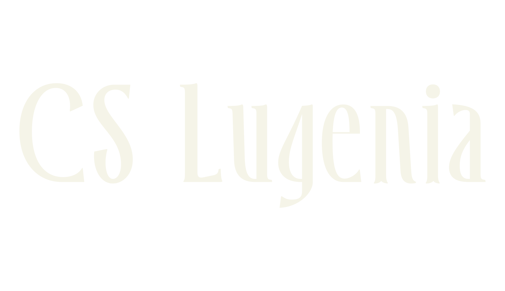 CS Lugenia, serif font preview