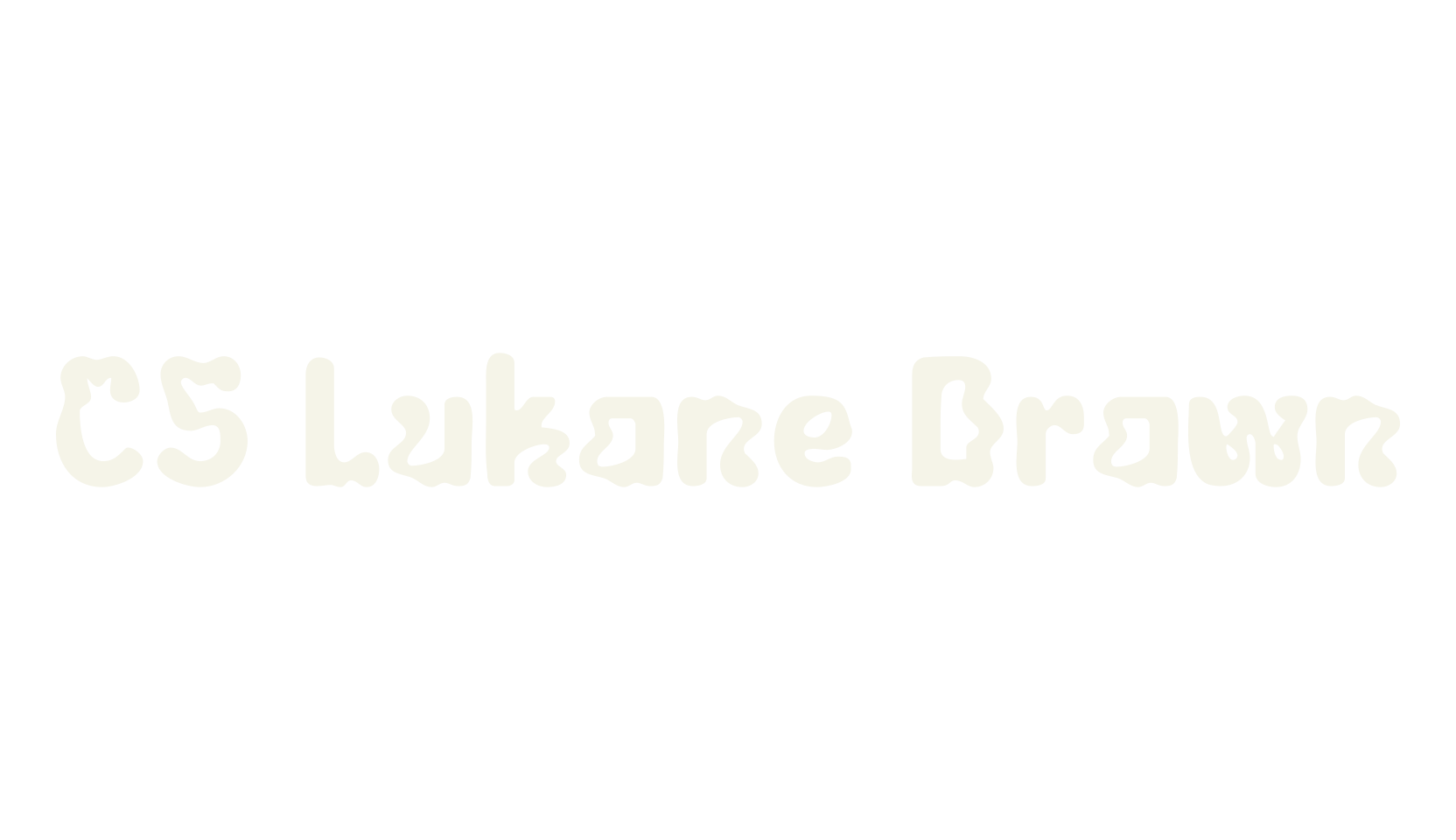 CS Lukane Drawn, psychedelic font preview