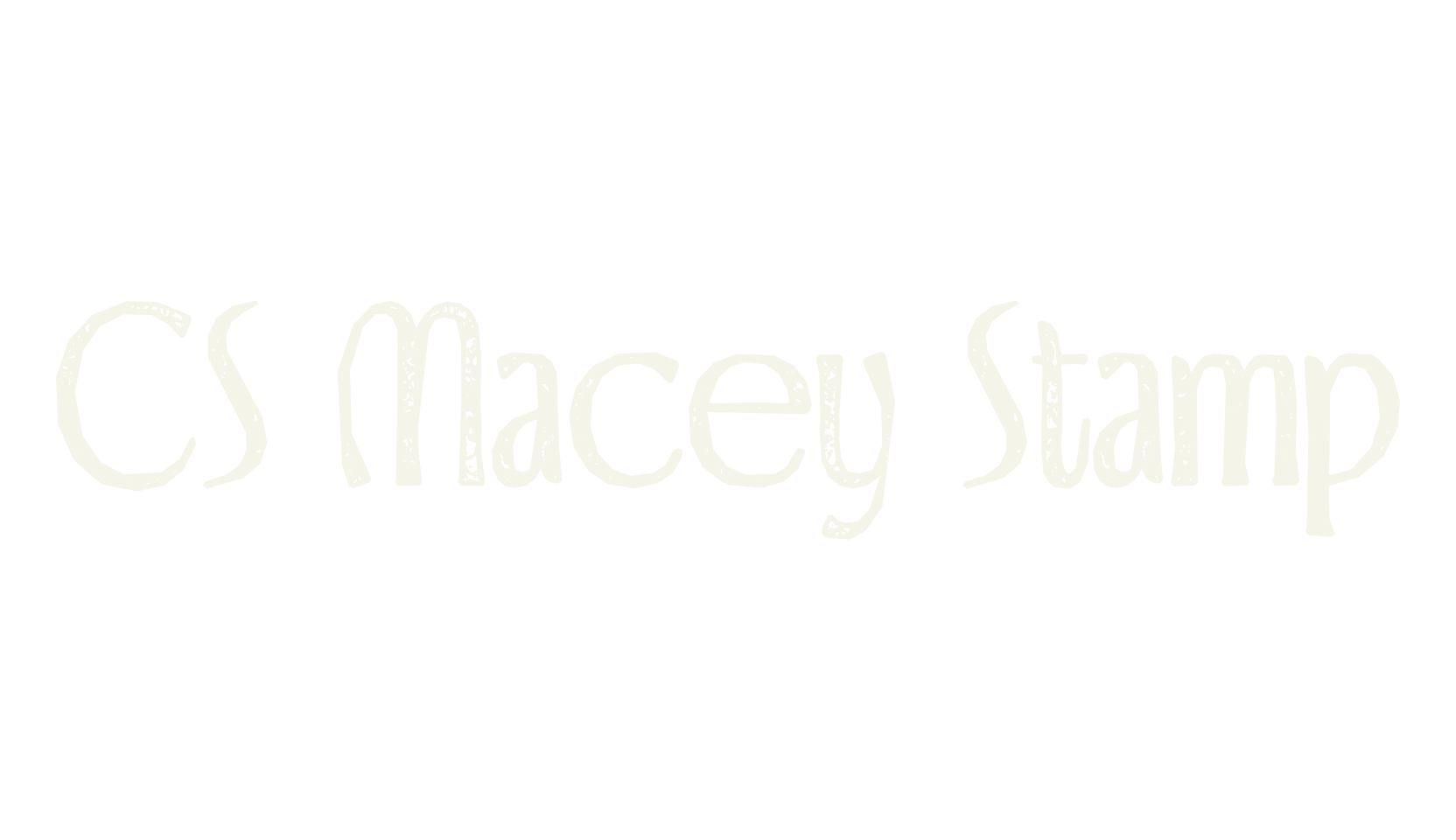 CS Macey Stamp, display market font preview