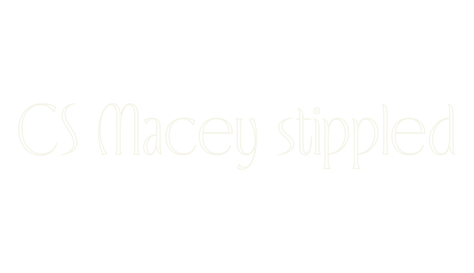 CS Macey stippled, display market font preview