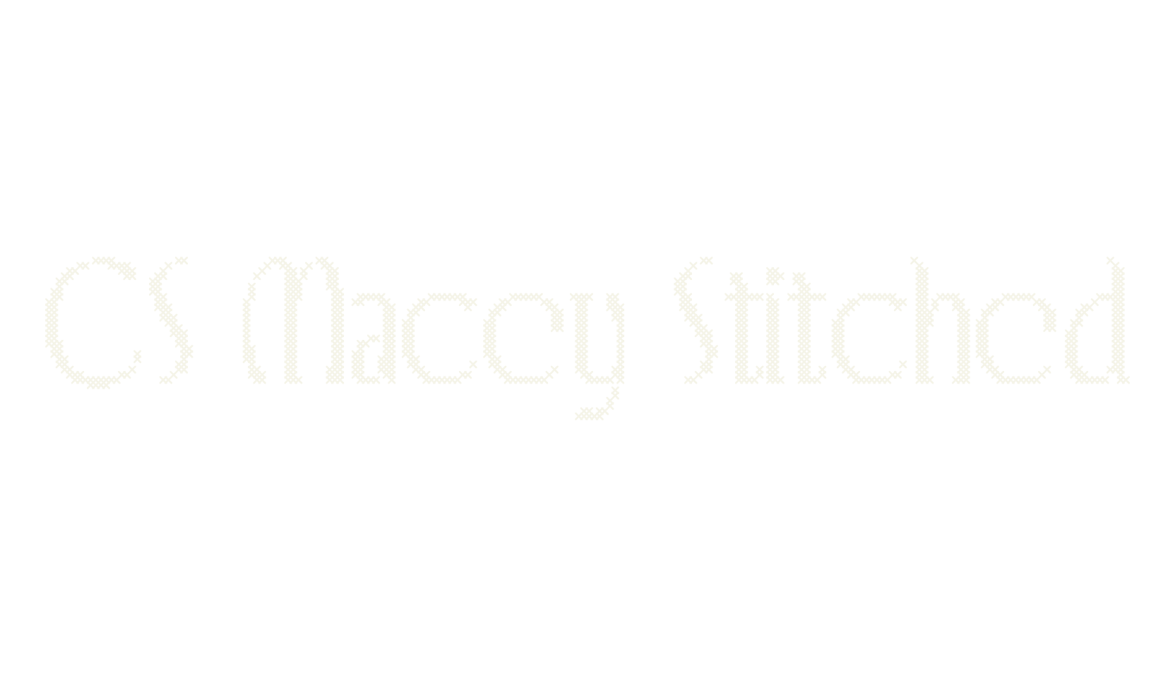 CS Macey Stitched, display market font preview