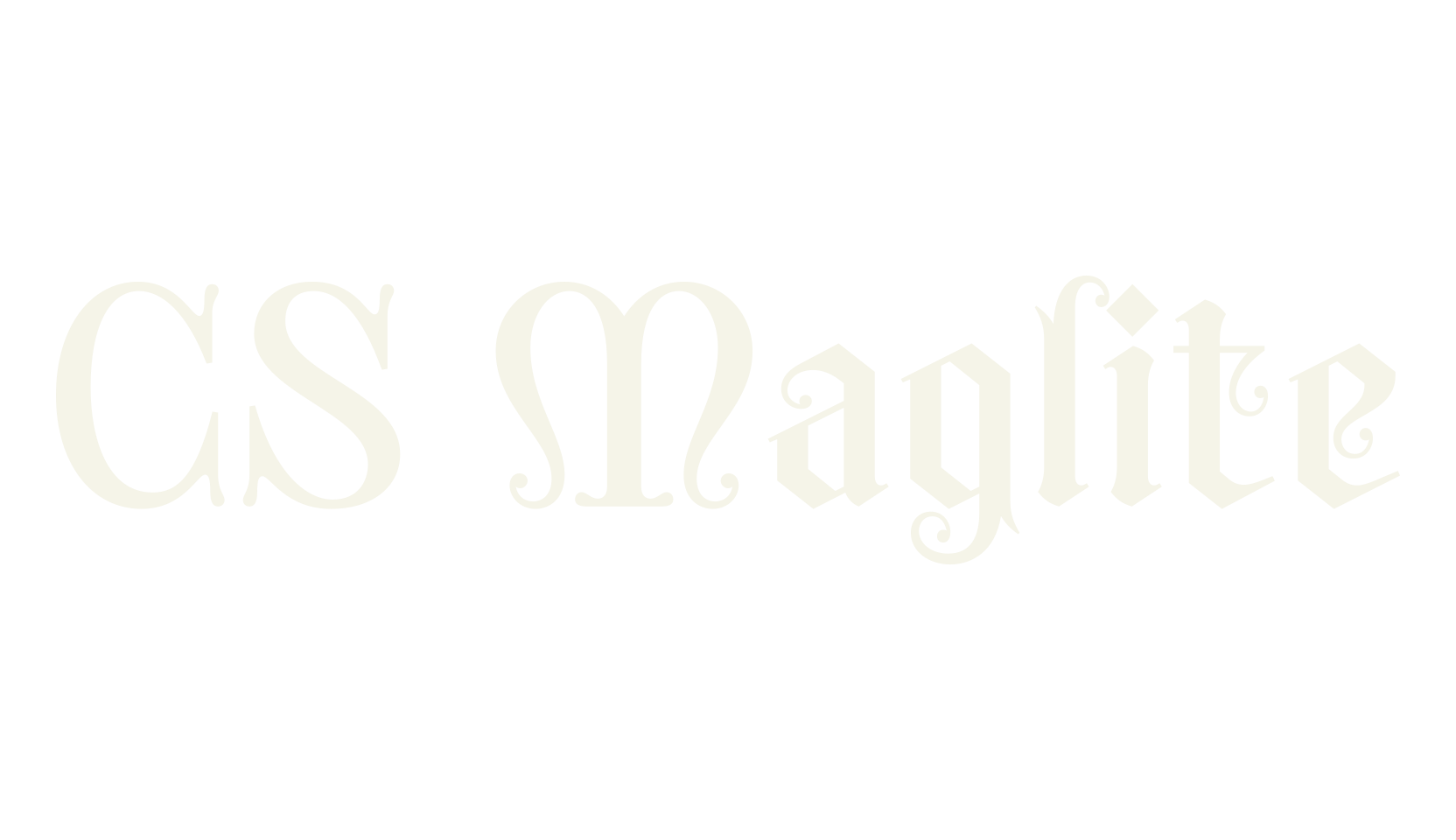 CS Maglite, gothic font preview