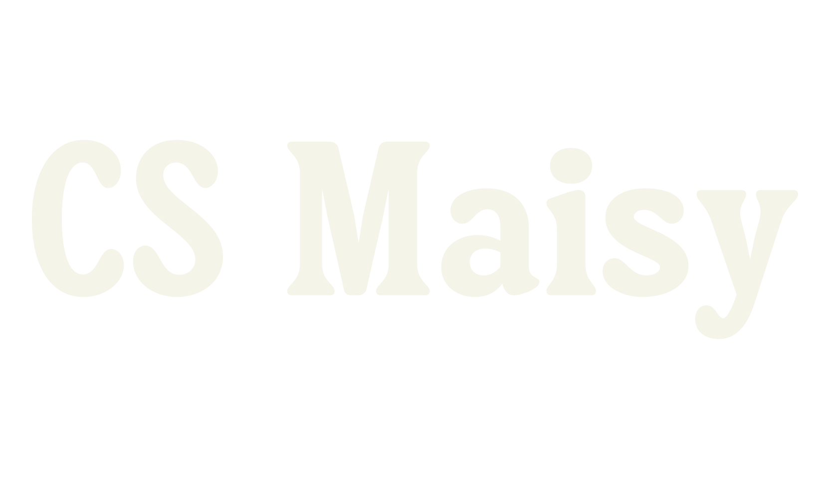 CS Maisy, title font preview
