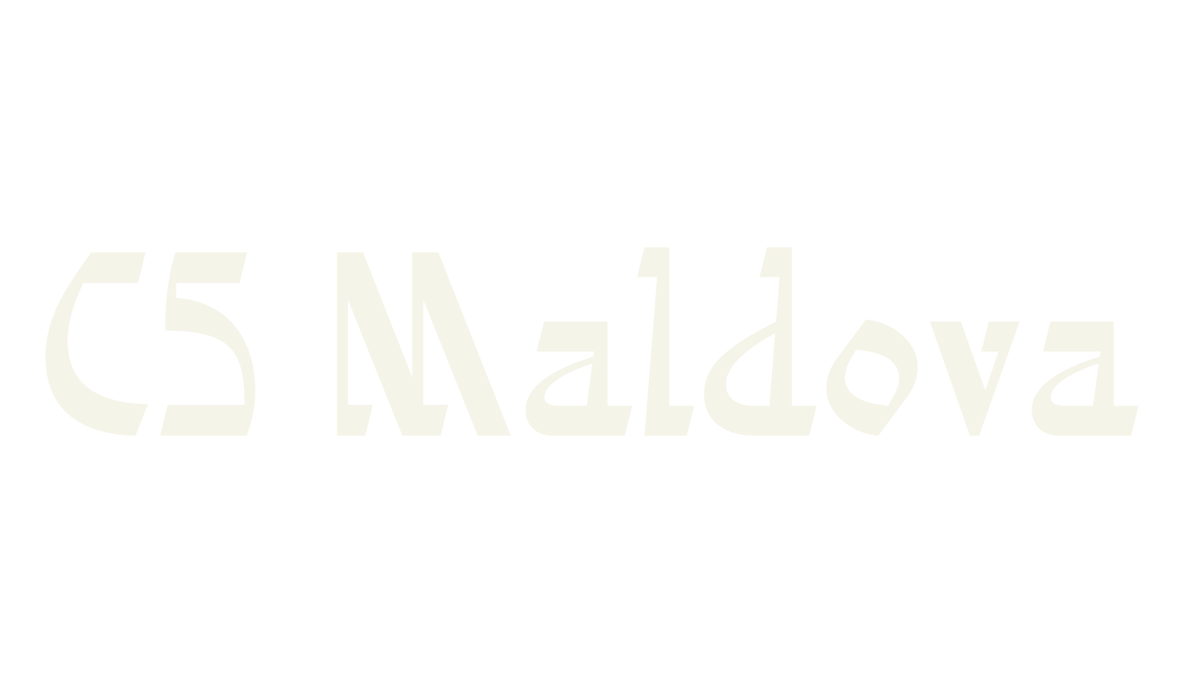 CS Maldova, logo font preview