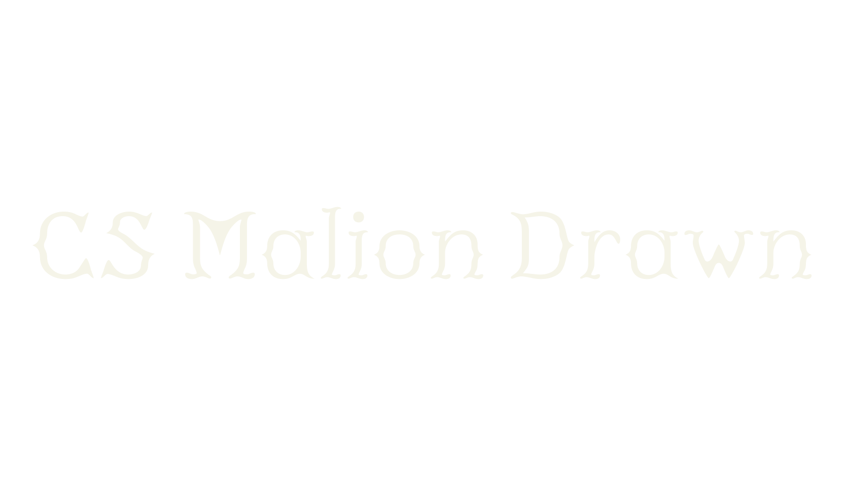 CS Malion Drawn, poster font preview