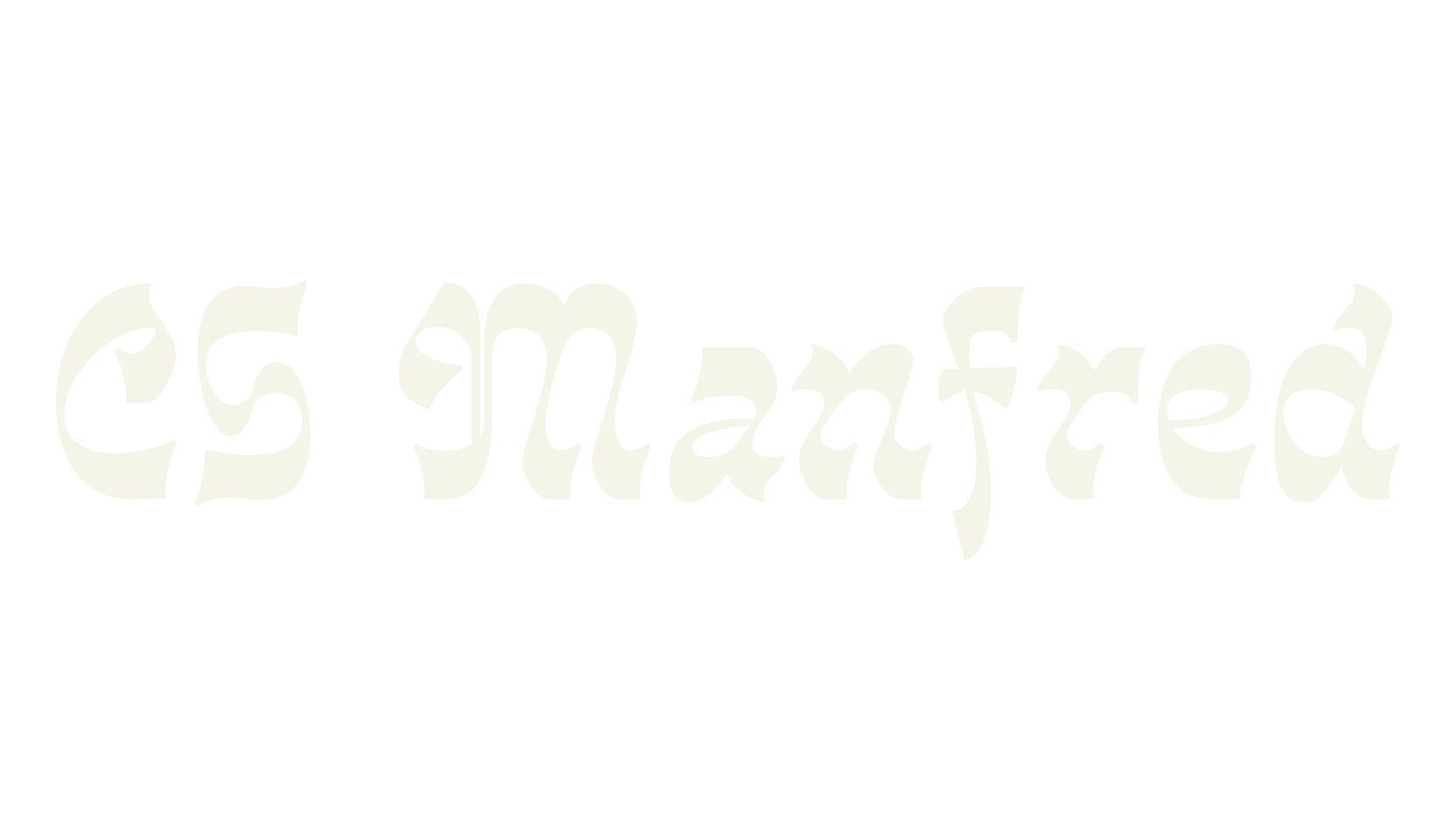 CS Manfred, poster font preview