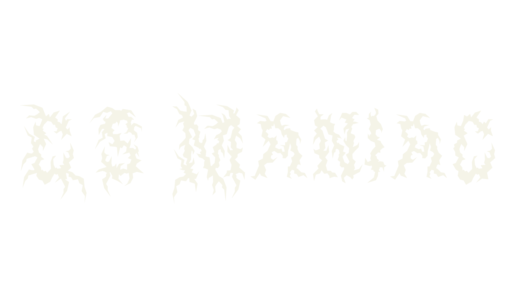 CS Maniac, black metal font preview