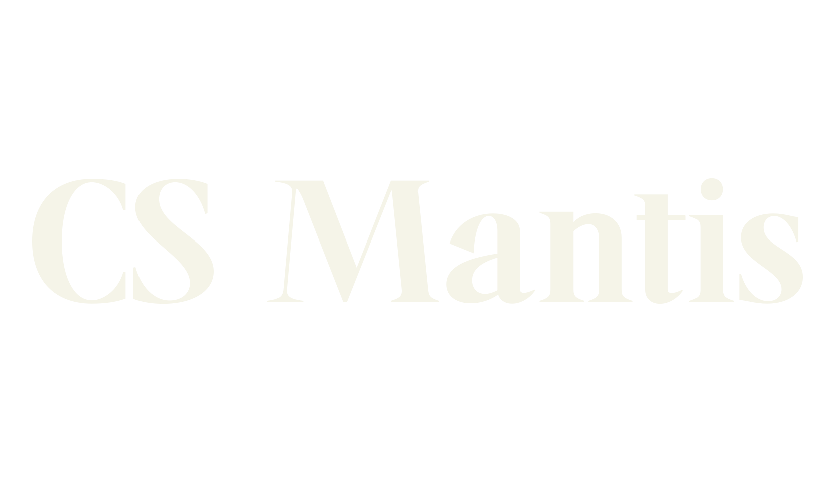 CS Mantis, elegant font preview