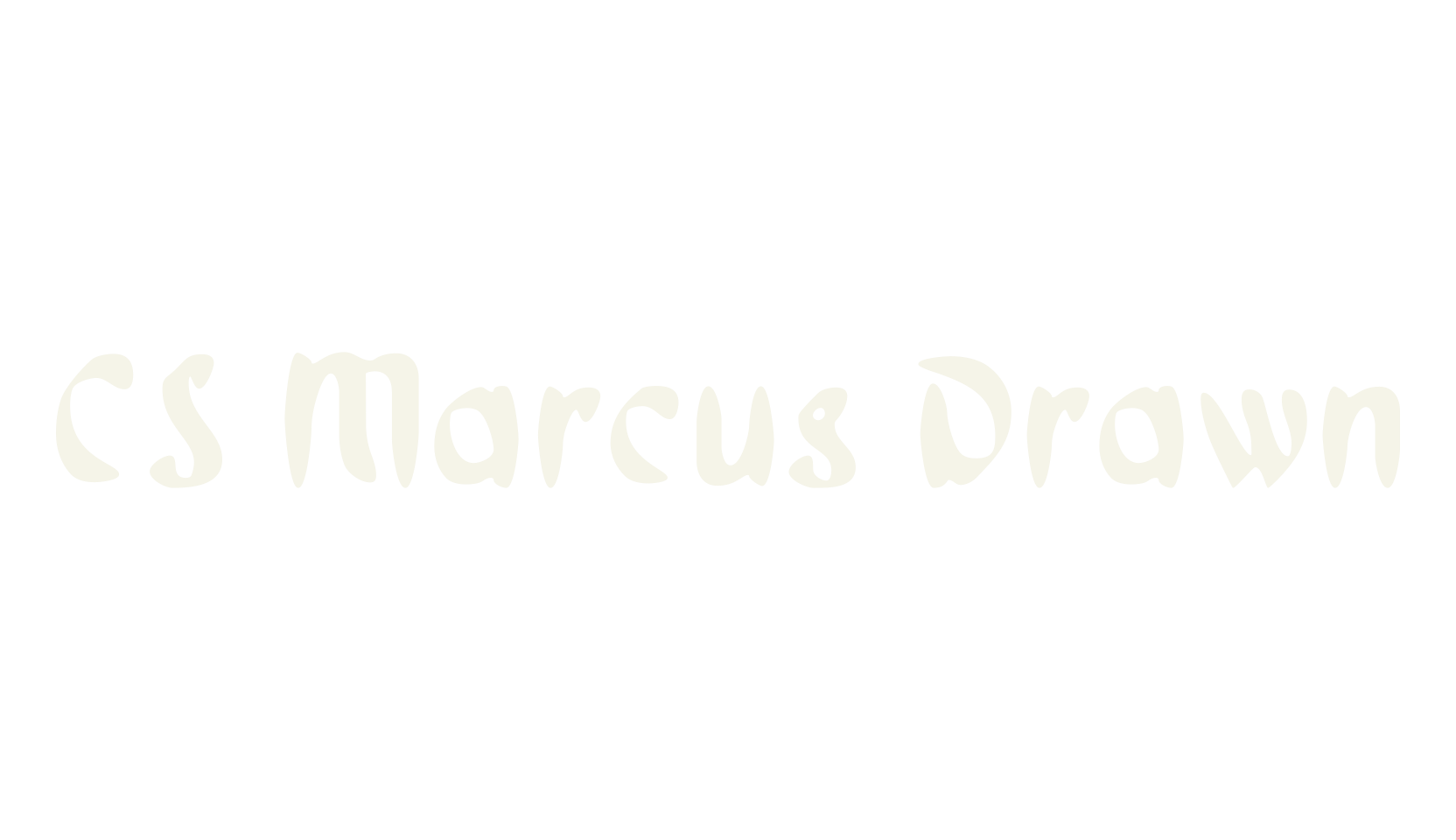 CS Marcus Drawn, gothic font preview