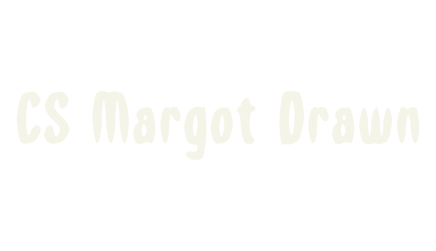 CS Margot Drawn, gothic font preview
