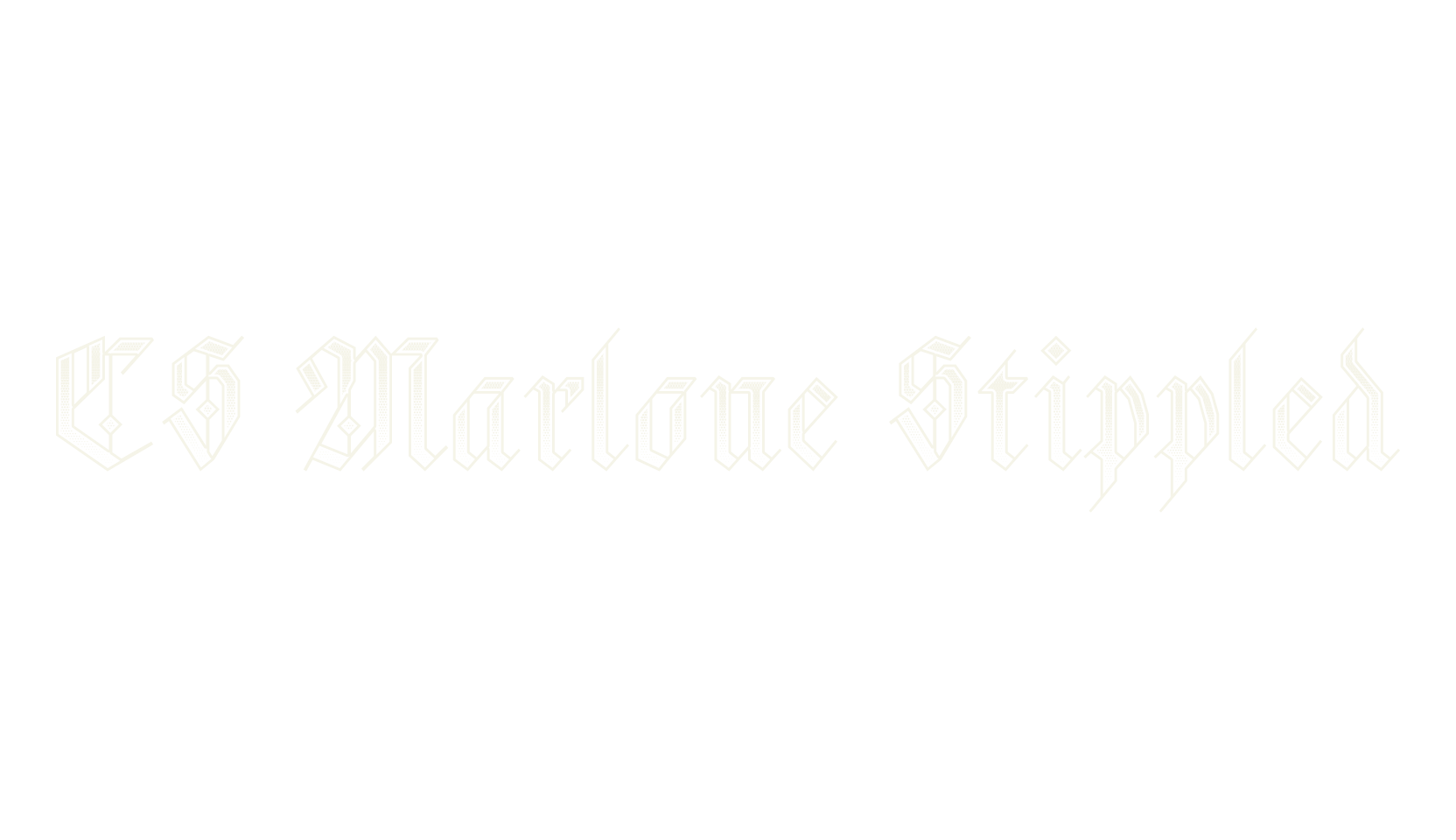CS Marlone Stippled, display market font preview