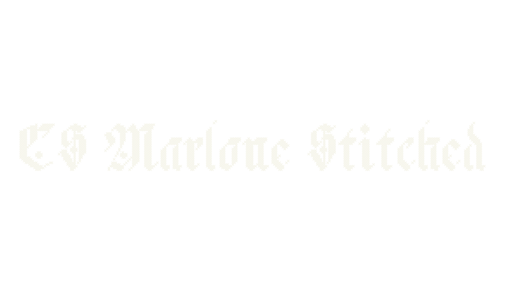 CS Marlone Stitched, display market font preview