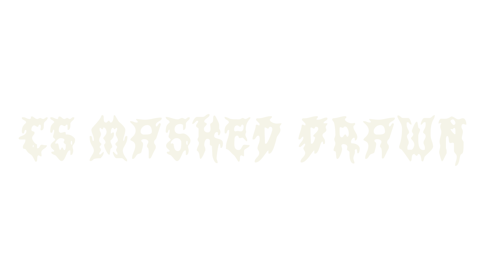 CS Masked Drawn, display market font preview