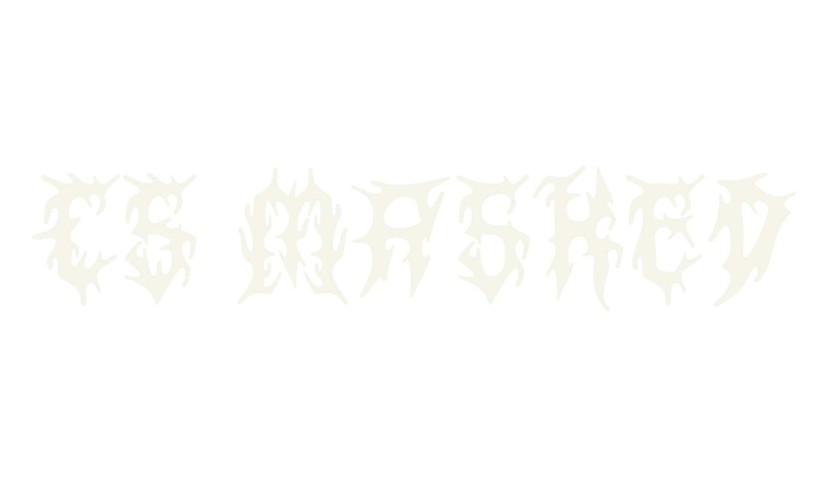 CS Masked, black metal font preview
