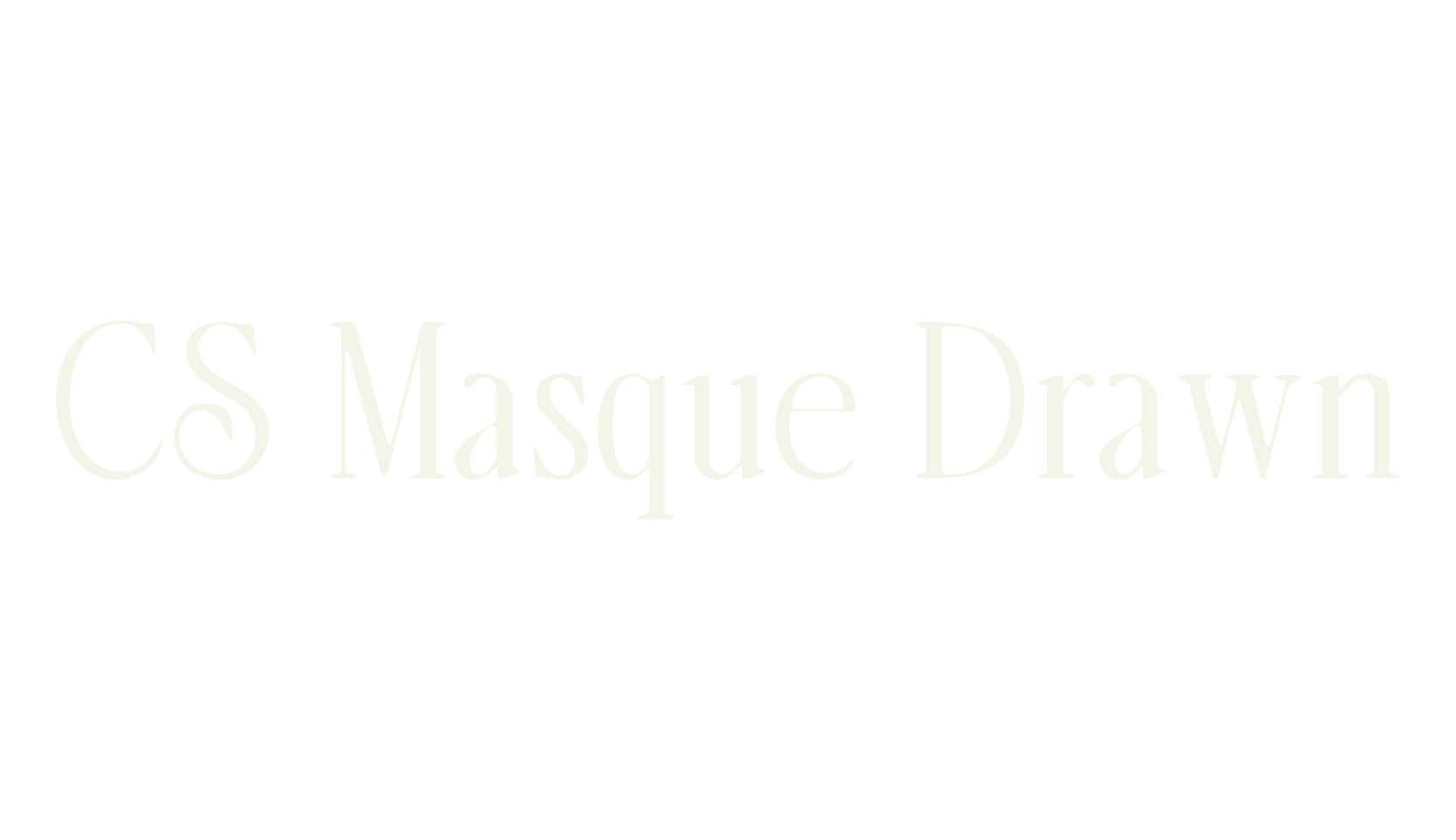 CS Masque Drawn, display market font preview