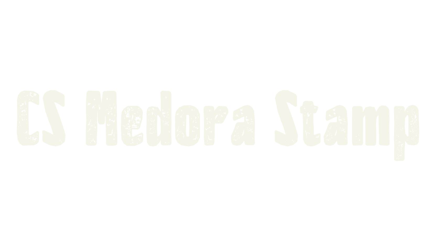 CS Medora Stamp, display market font preview
