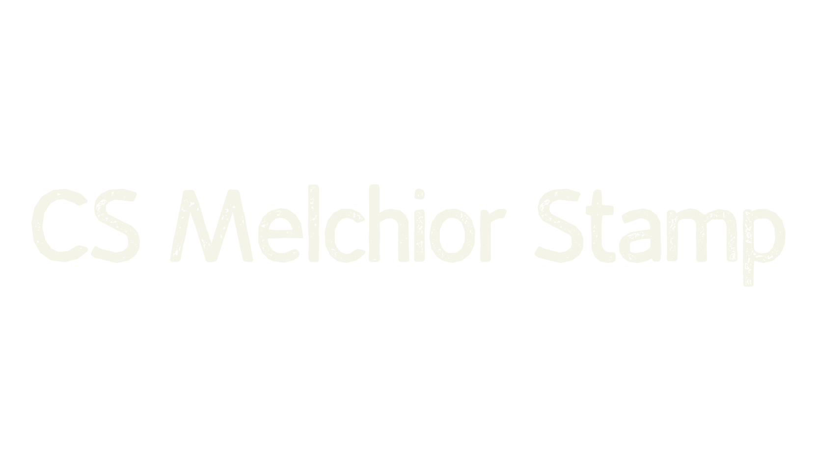CS Melchior Stamp, display market font preview
