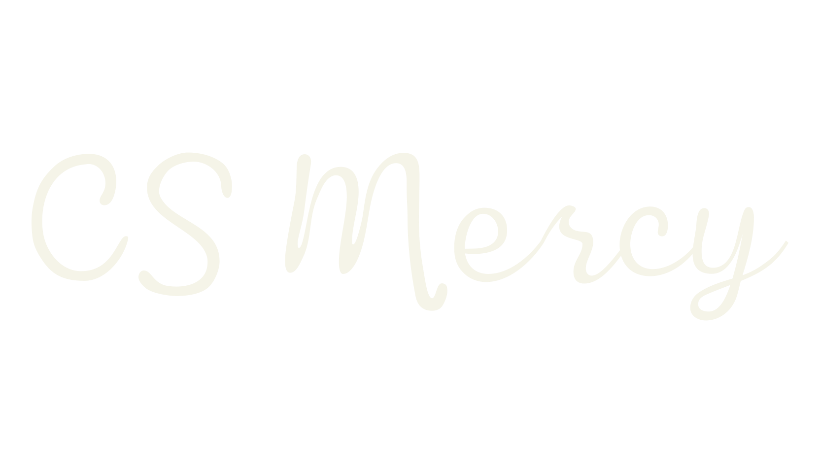 CS Mercy, cursive font preview