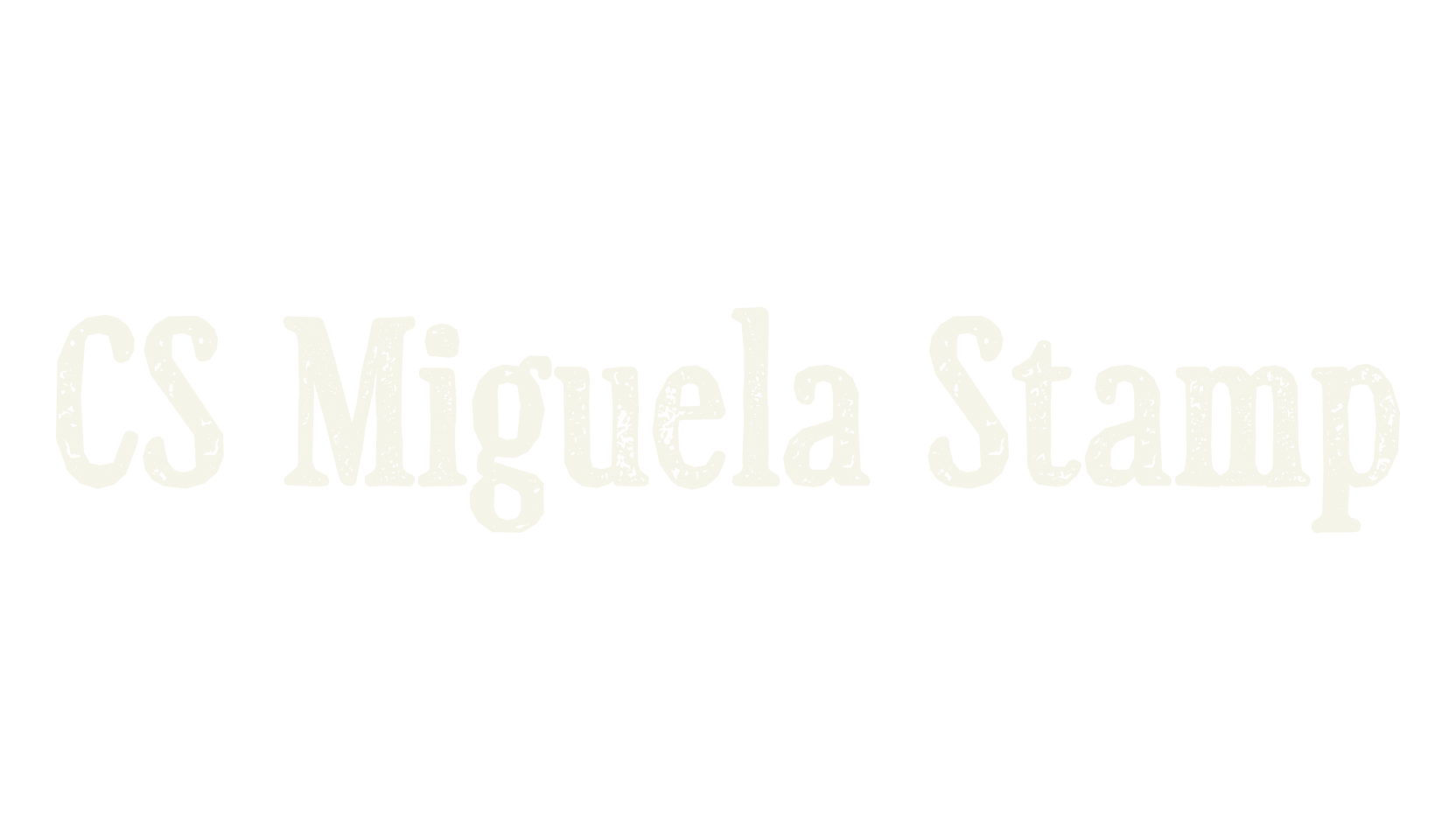 CS Miguela Stamp, serif font preview
