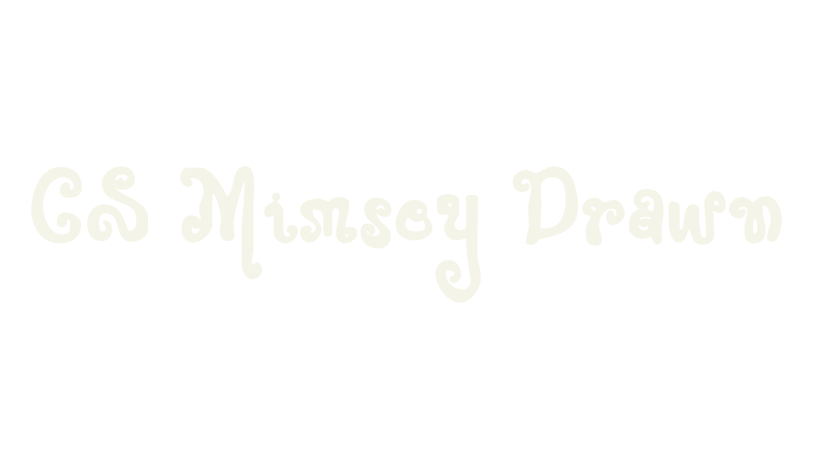 CS Mimsey Drawn, display market font preview