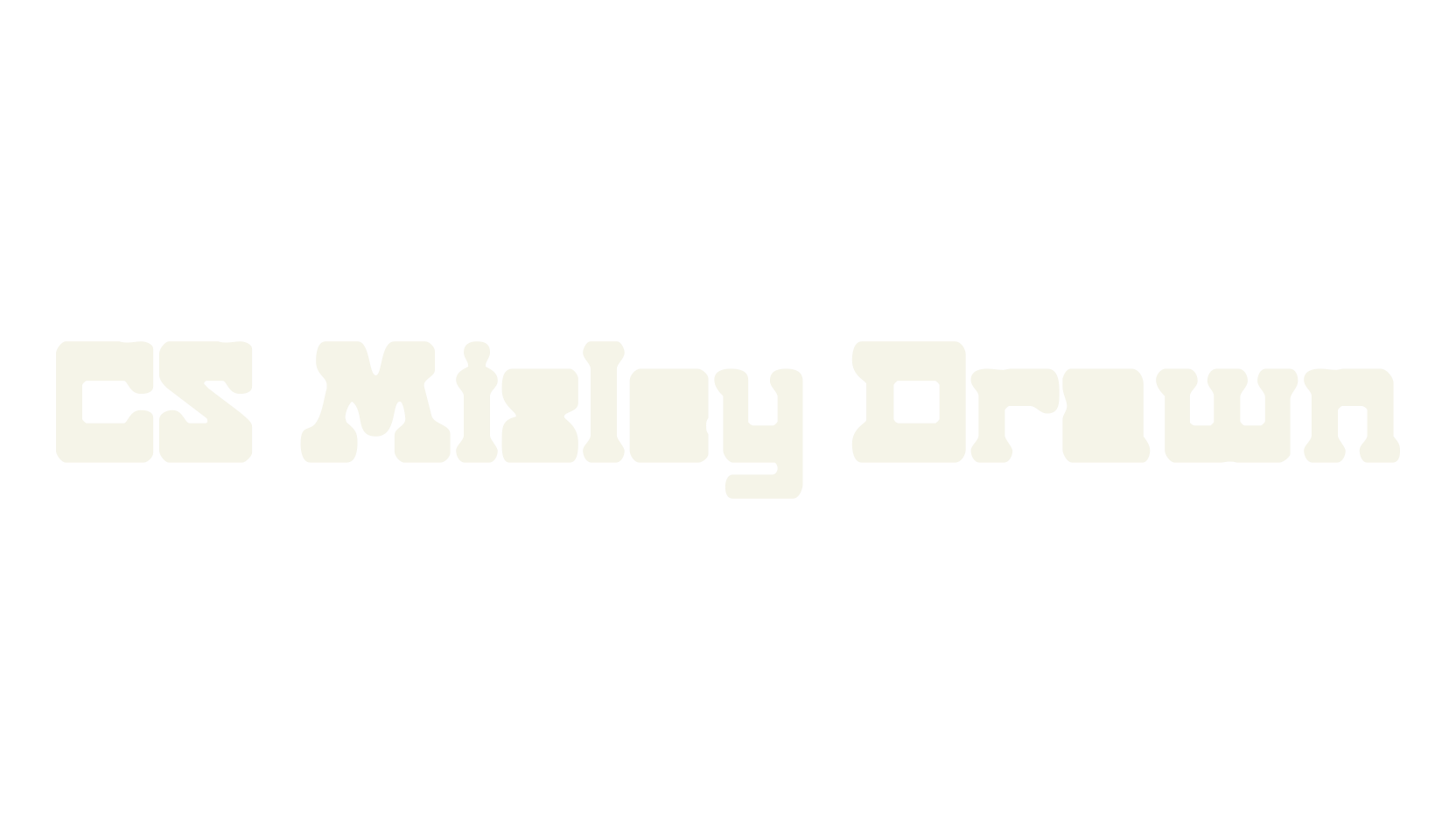 CS Misley Drawn, serif font preview