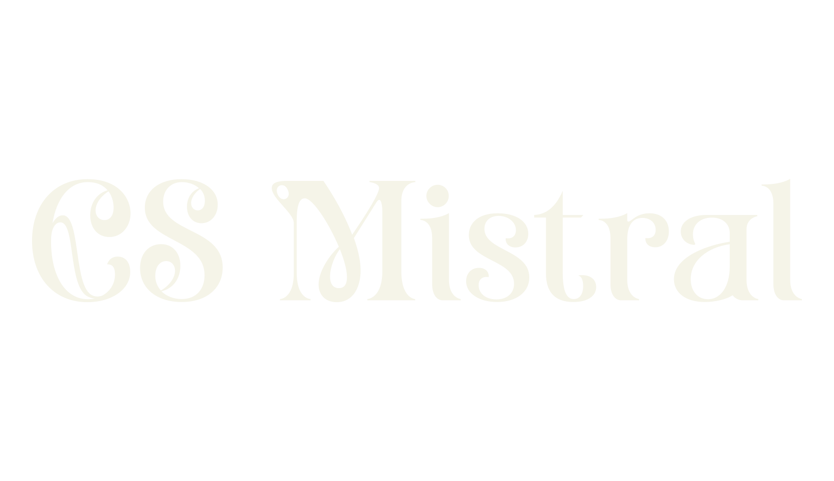 CS Mistral, serif font preview