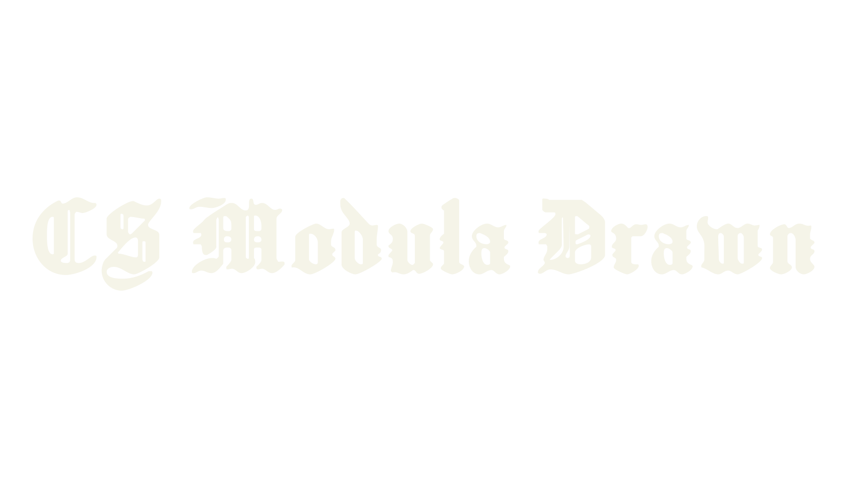 CS Modula Drawn, gothic font preview