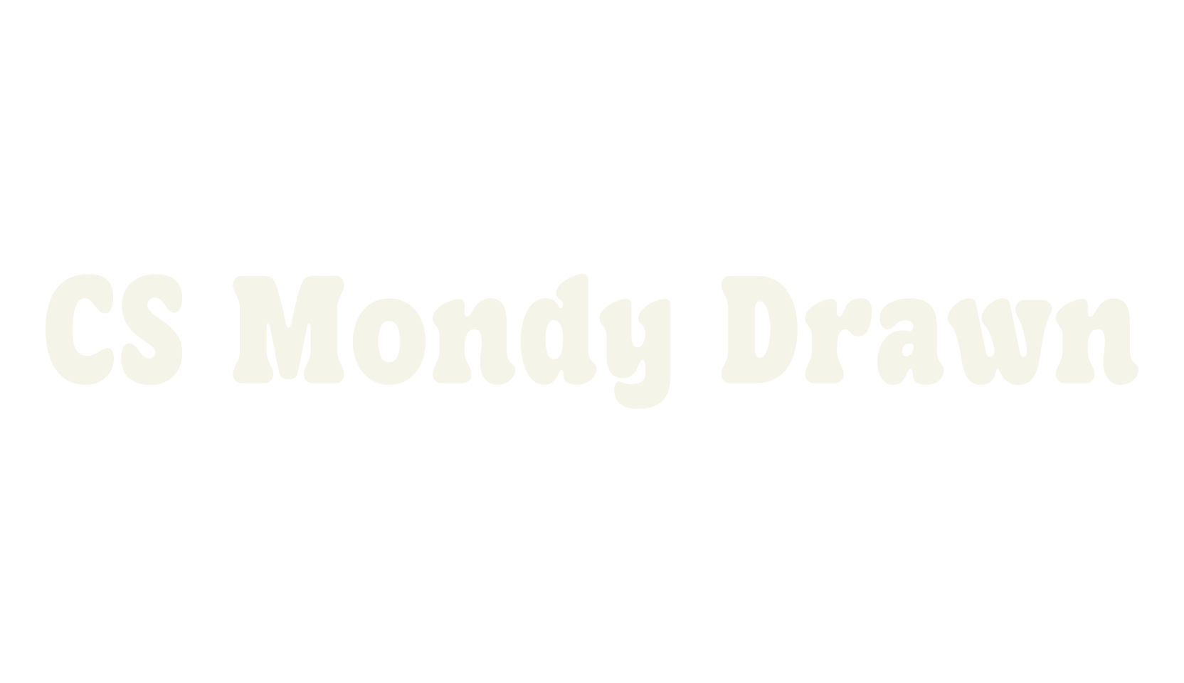 CS Mondy Drawn, bold font preview