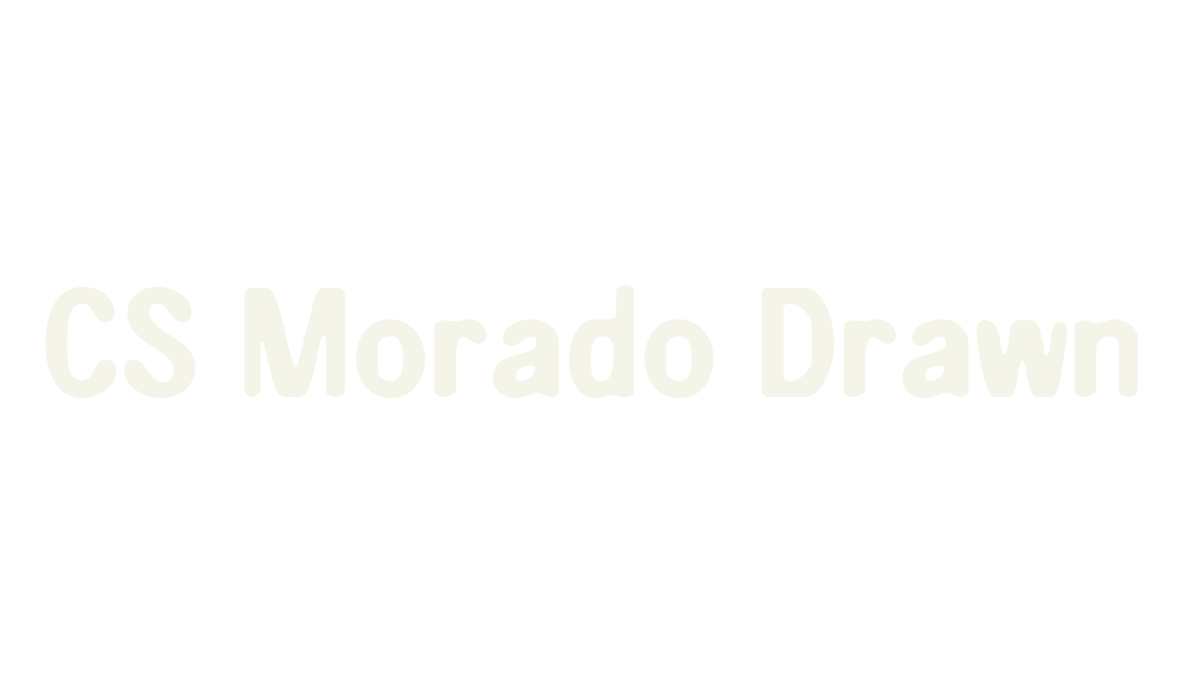CS Morado Drawn, display market font preview