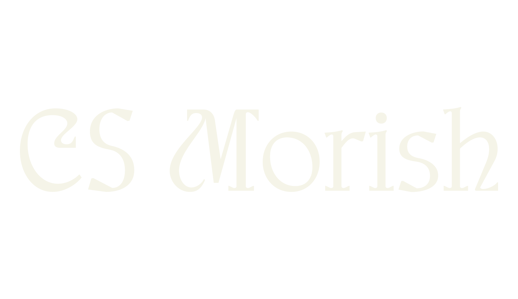 CS Morish, uncial font preview
