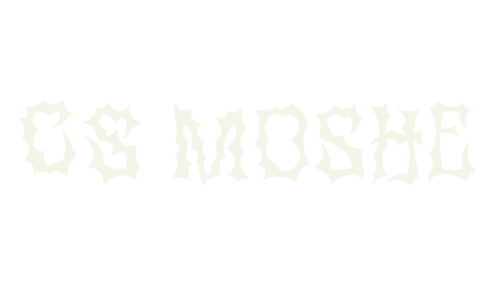 CS Moshe, black metal font preview