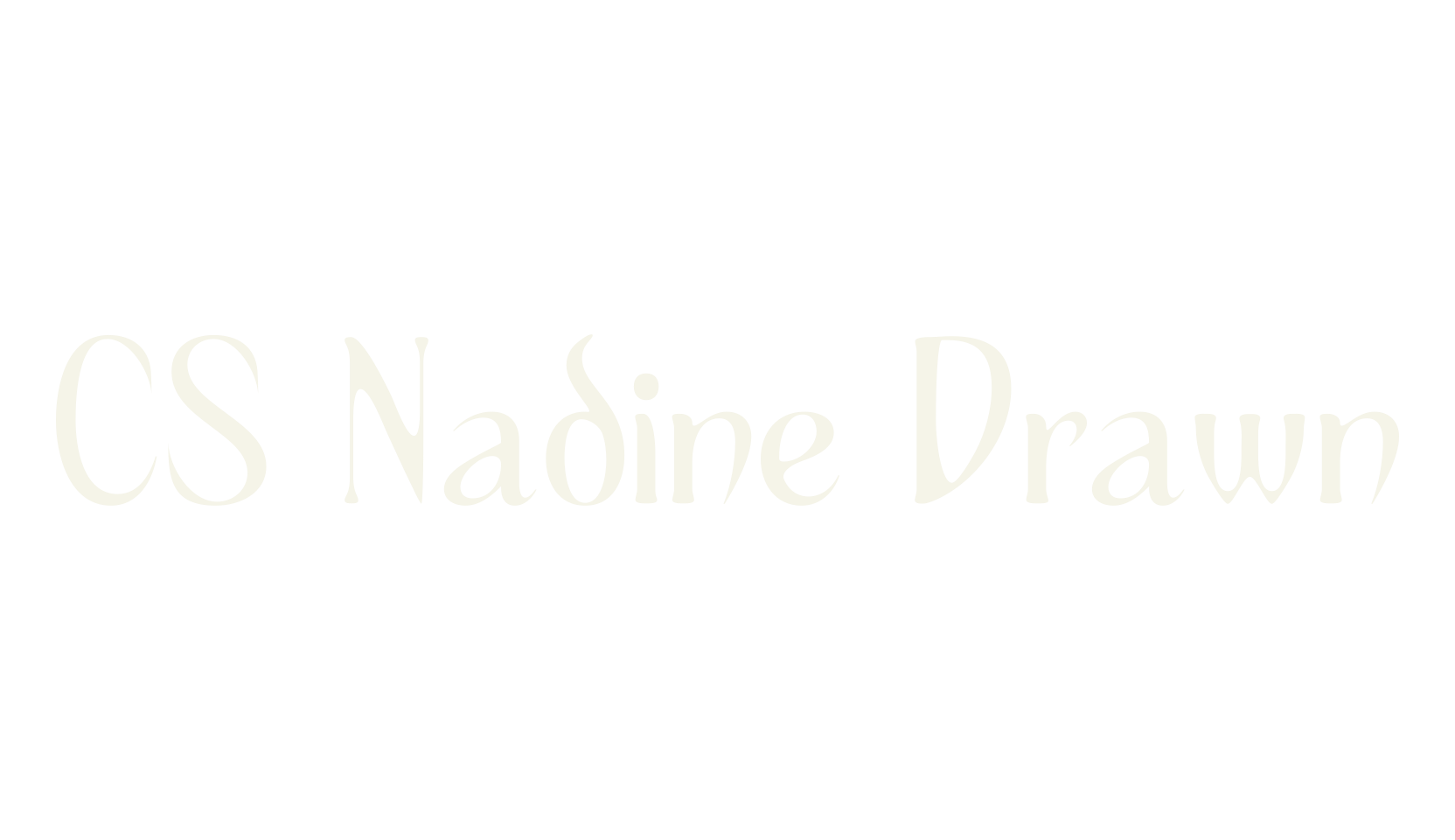 CS Nadine Drawn, serif font preview