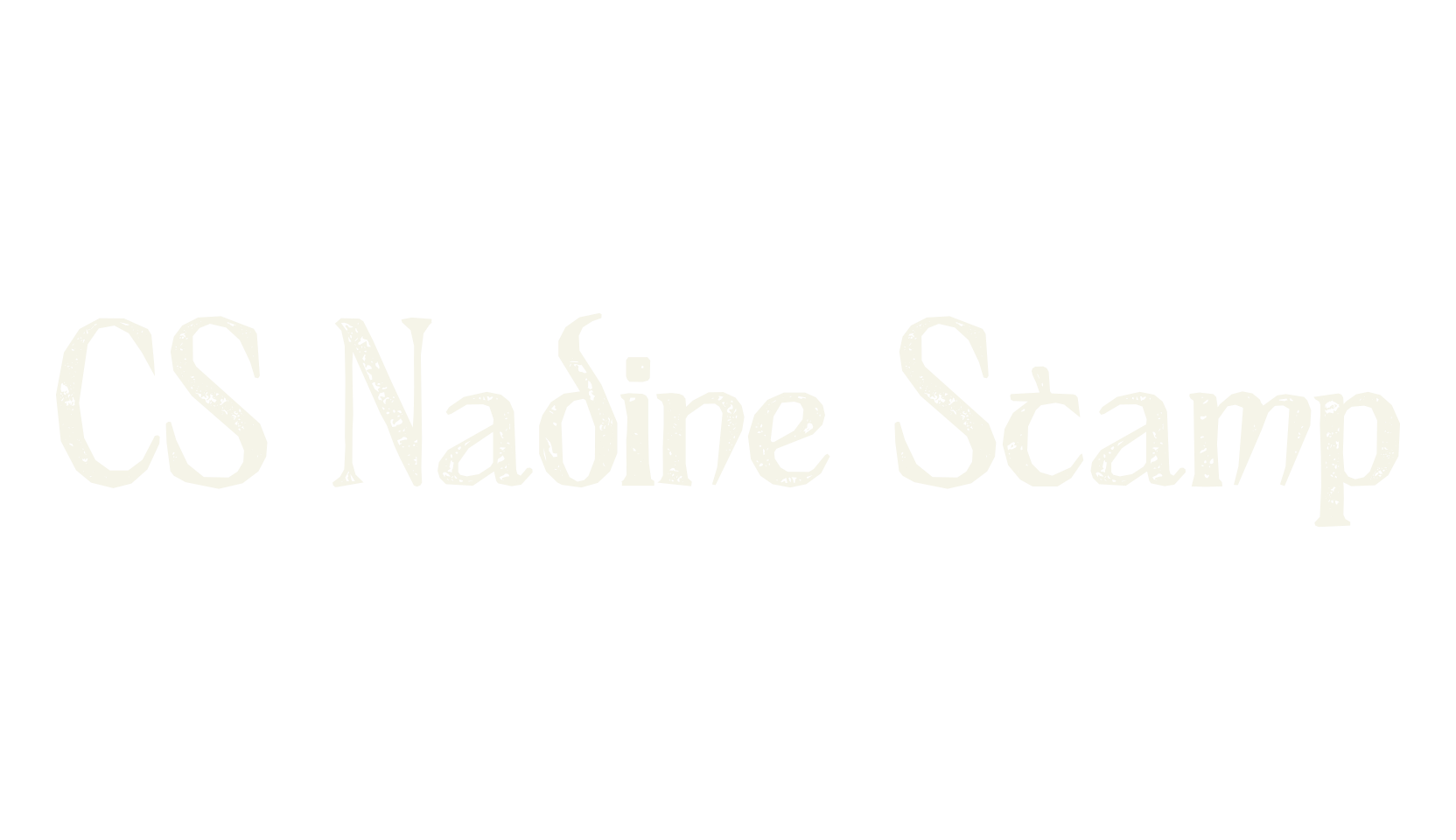 CS Nadine Stamp, serif font preview