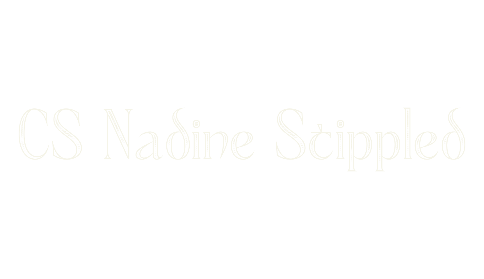 CS Nadine Stippled, display market font preview