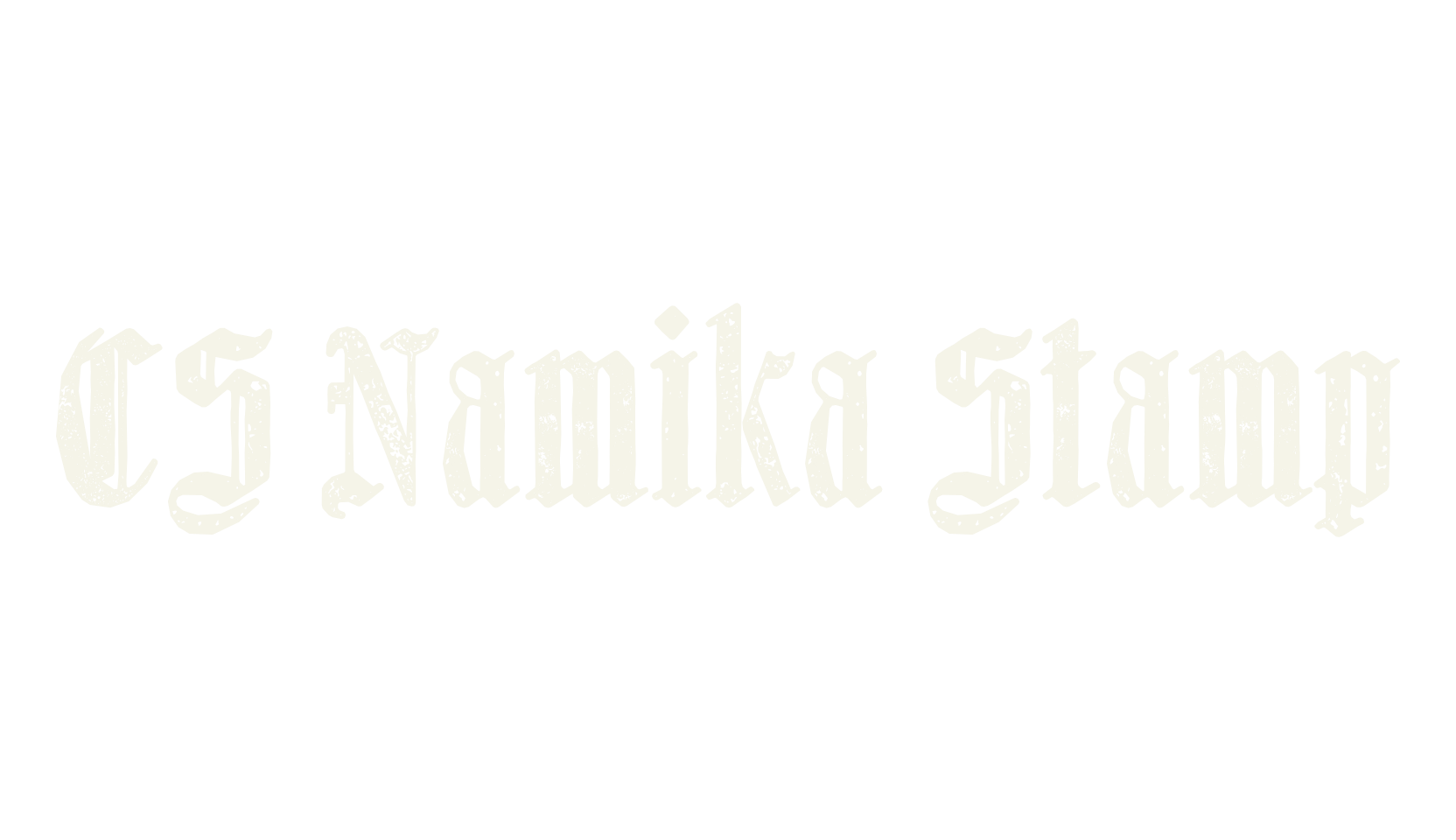 CS Namika Stamp, fantasy font preview