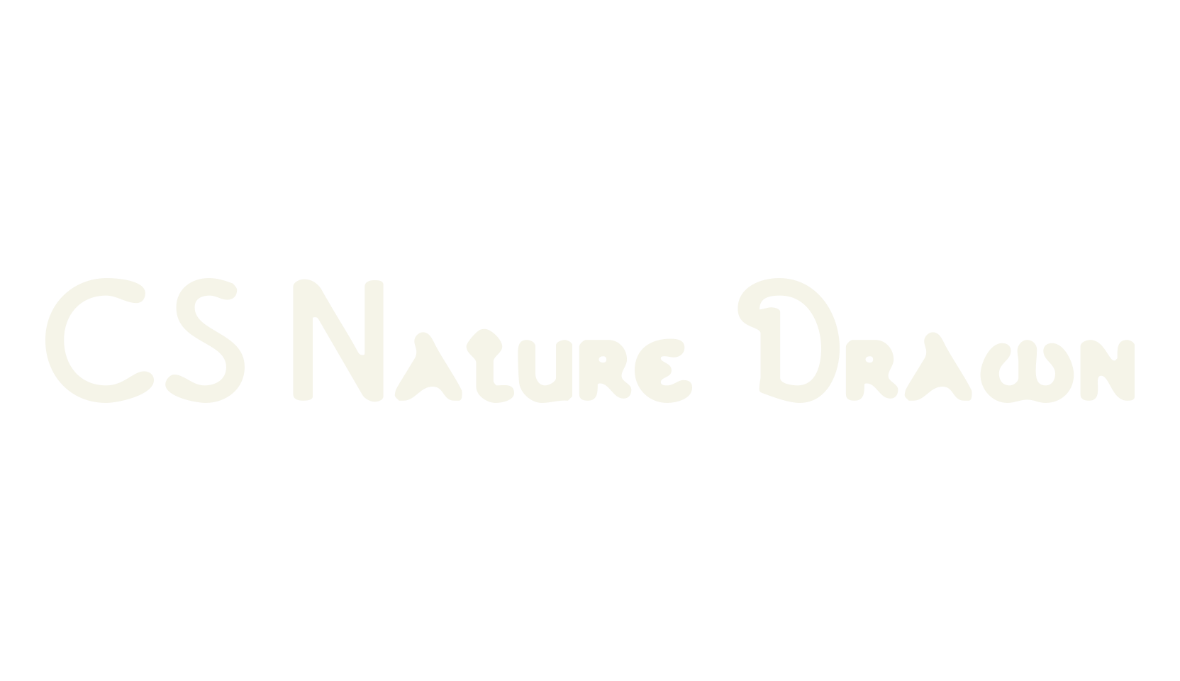CS Nature Drawn, poster font preview