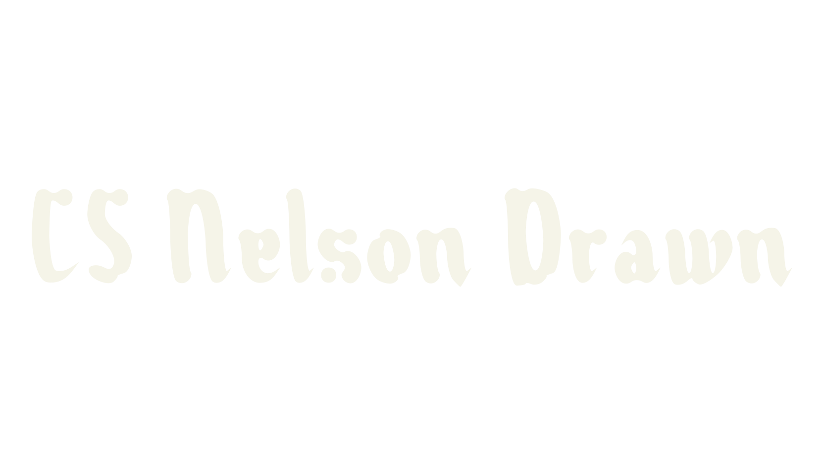 CS Nelson Drawn, gothic font preview