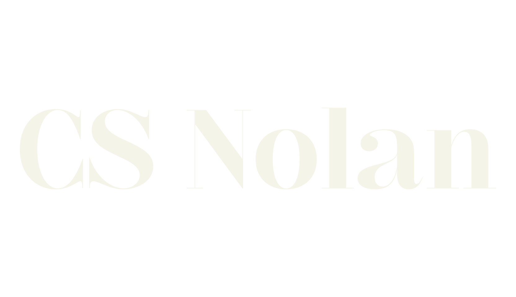CS Nolan, magazine font preview