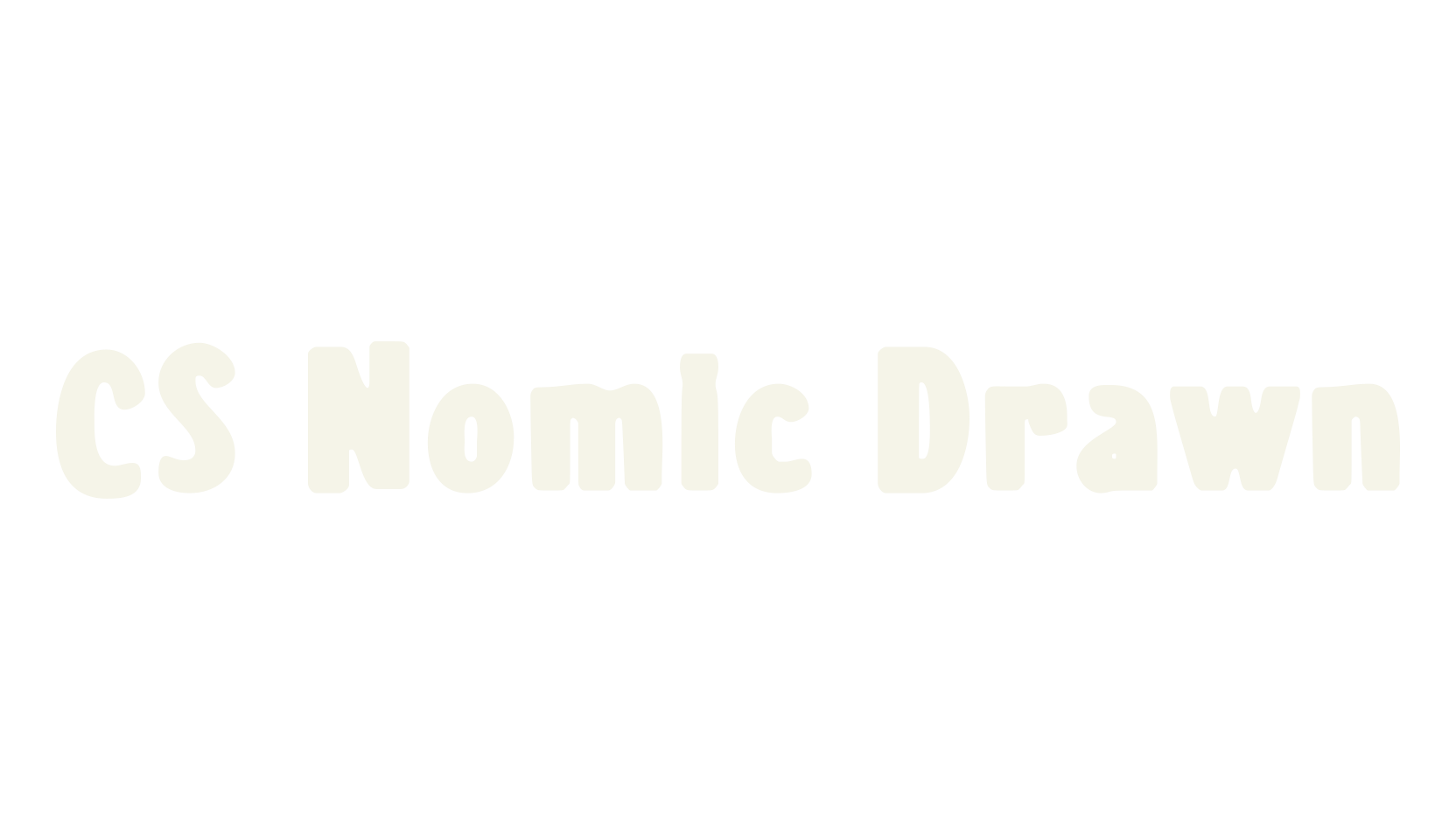 CS Nomic Drawn, display market font preview