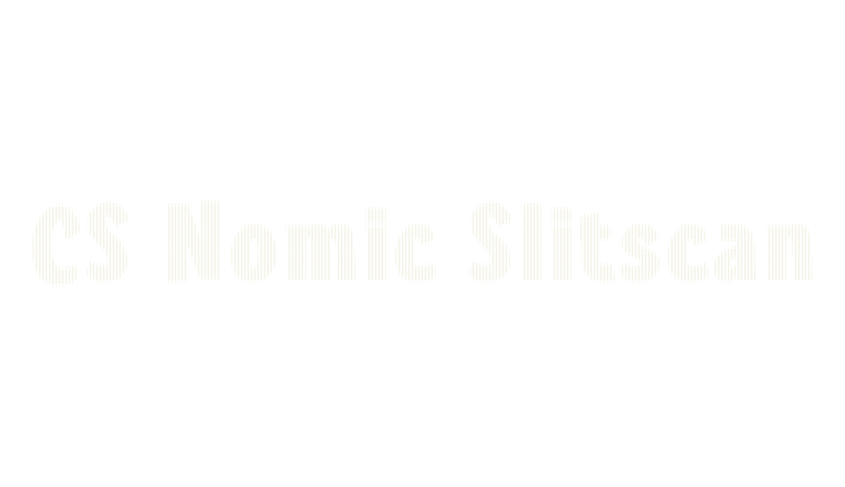 CS Nomic Slitscan, sans font preview
