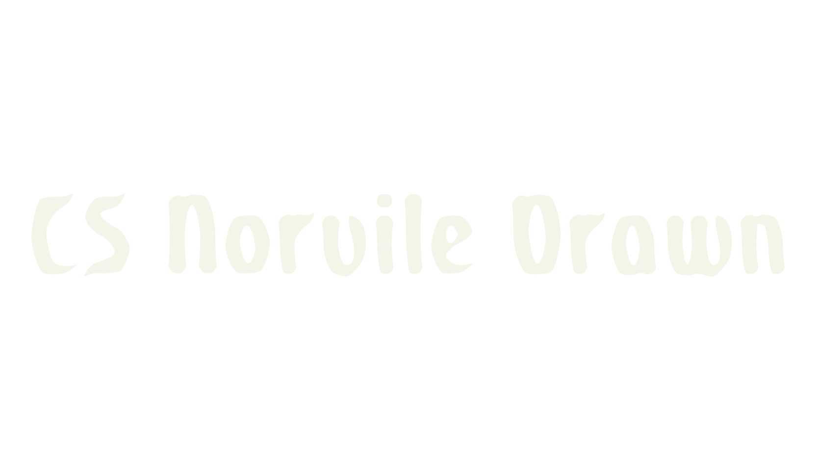 CS Norvile Drawn, gothic font preview