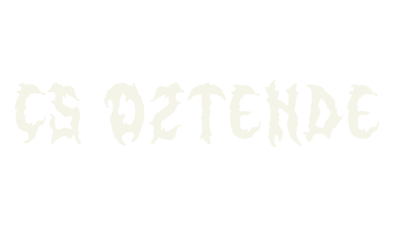 CS Oztende, tattoo font preview