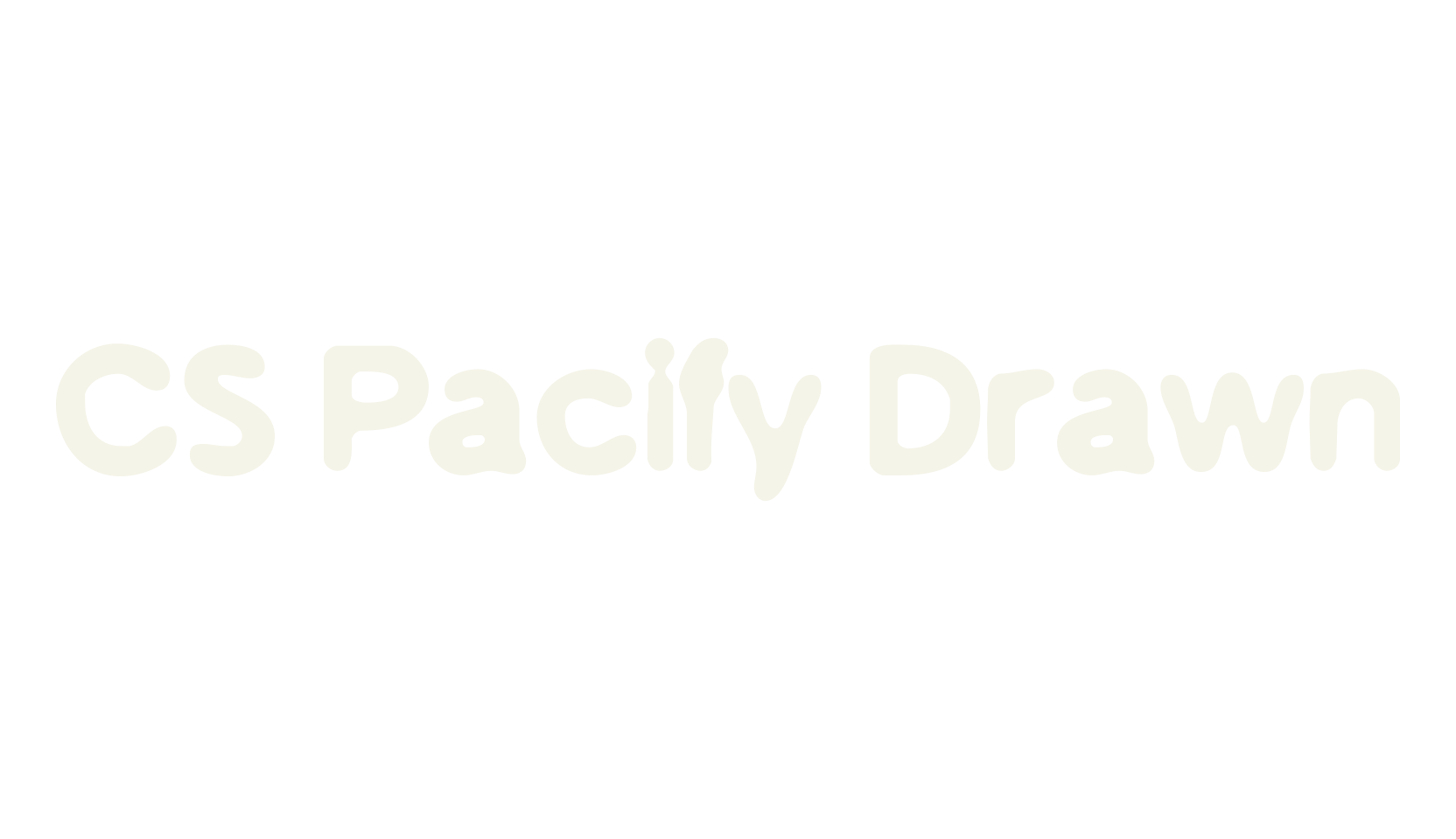 CS Pacify Drawn, psychedelic font preview