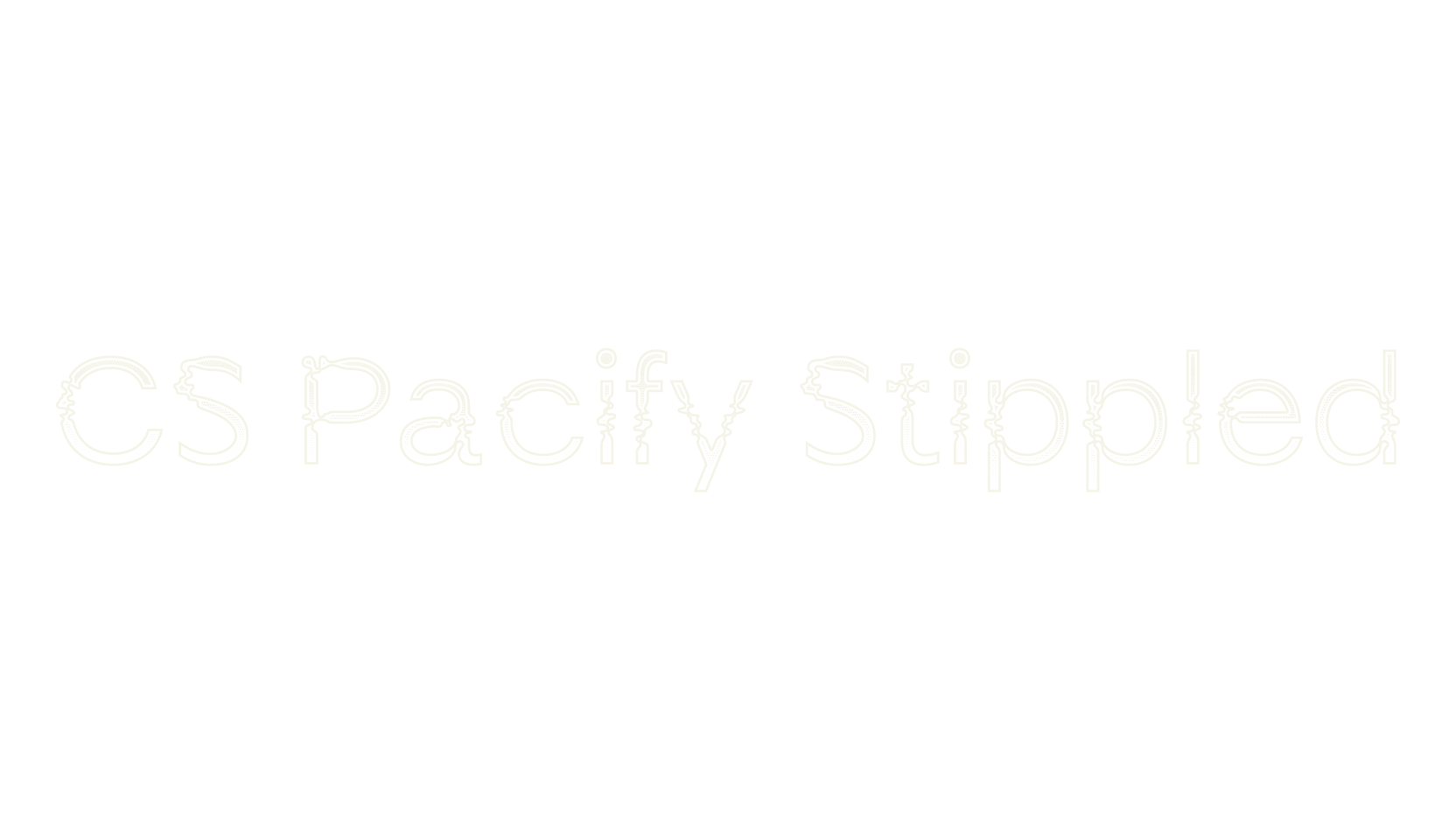 CS Pacify Stippled, sans font preview
